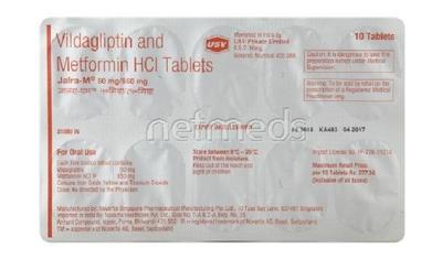 Jalra M 50mg/850mg Tablet 10'S - Diabetes-Ant