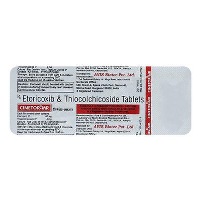 CINETOR MR Tablet 10's - Muscle Spasm-Mus