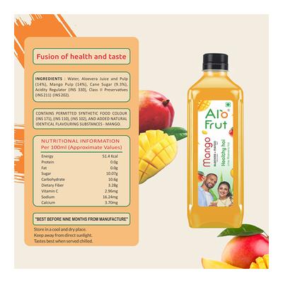 Axiom Alofrut Aloevera Pulp & Juice + Mango Pulp 300 ml - Ayurvedic Juices