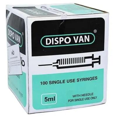 Dispovan Syringe 5 ml 100's - Surgical Instruments