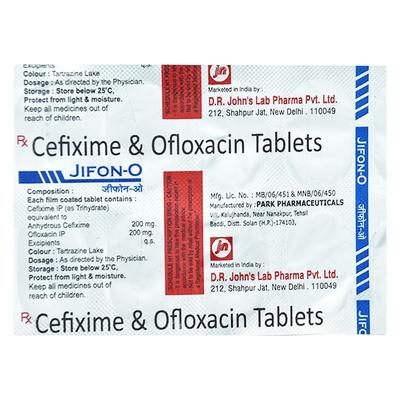 Jifon O Tablet 10'S - Bacterial Infections-Cep