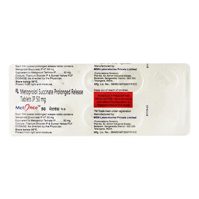 Metonce 50mg Tablet 10'S - Hypertension-Bet