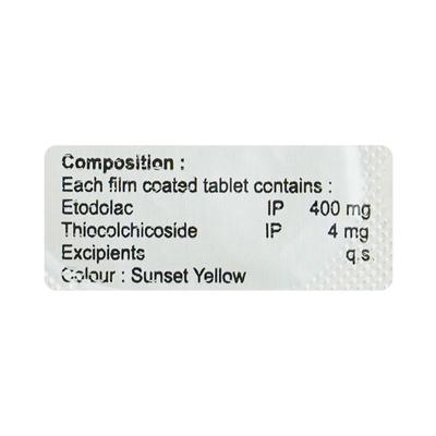 DIASDAC MR Tablet 10's - Muscle Cramps/Spasticity-Mus