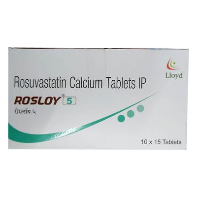 ROSLOY 5 Tablet 15's - High Cholesterol-Dys