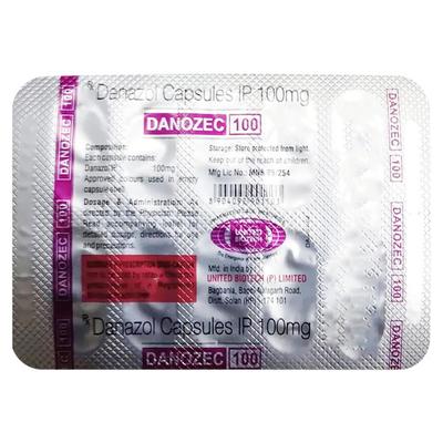 DANOZEC 100mg Capsule 10's - Hormonal Therapy-And