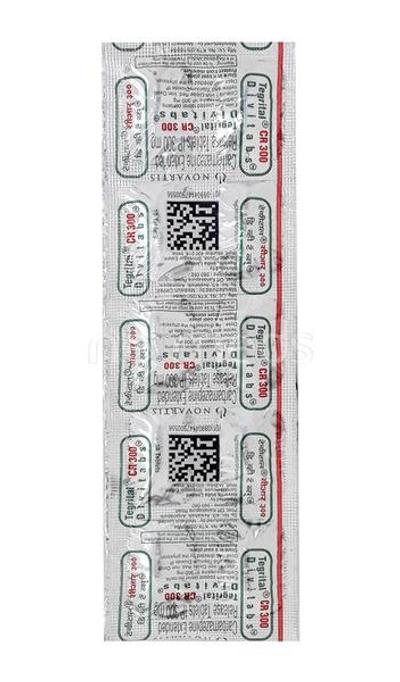 Tegretol CR 300mg Tablet 10'S - Epilepsy/Convulsion-Ant