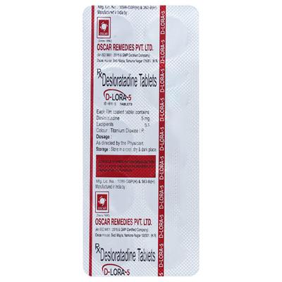 D LORA 5 Tablet 10's - Allergies-Ant