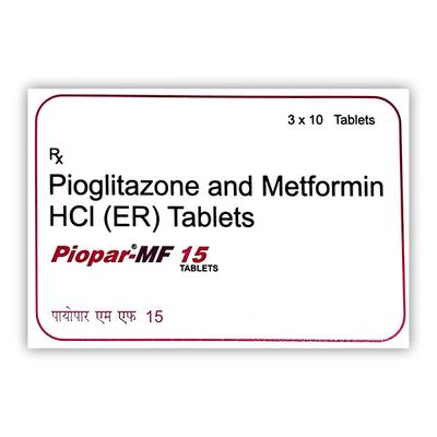 PIOPAR MF 15 Tablet 10's - Diabetes-Ant