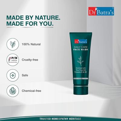 Dr. Batra's Daily Care Face Wash - Tea Tree Oil 50 gm - Face Wash & Cleansers