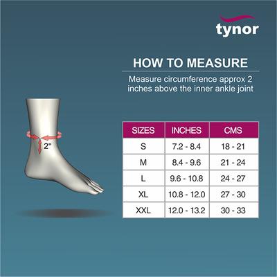 Tynor Anklet Comfeel (XL) (D 25) - Knee/Ankle/Leg/Foot Supports