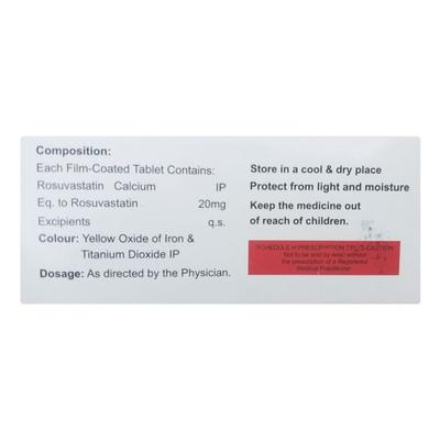 ROSUVANCE 20 Tablet 10's - High Cholesterol-Dys
