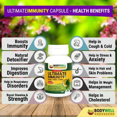 Bodywell Ultimate Immunity 500 mg Capsule 60's - Vitamin C
