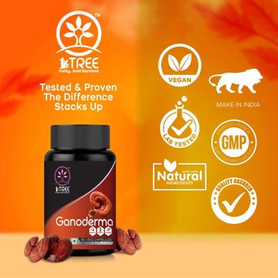 1 Tree Ganoderma Veg Capsule (Pack of 2 x 60's) - Health Products