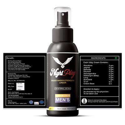 Herbal Max Night Play Massage Cream for Men 50 ml - Sexual Care