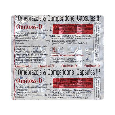 OMITOSS D Capsule 15's - Ulcer/Reflux/Flatulence-Aaa