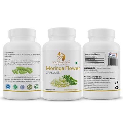 Goldenacacia Herrbals Moringa Flower 500 mg Capsule 30's - Pure Herbs