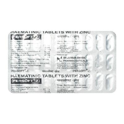FERSOFT Z Tablet 30's - Iron Supplement/Anaemia-Vma