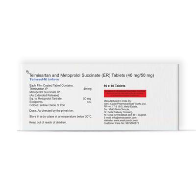 TELNEED M 40/50mg Tablet 10's - Hypertension-Ana
