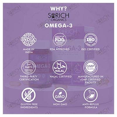 Sorich Organics Omega-3 Softgel 60's - Omega Fish Oil Fatty Acids