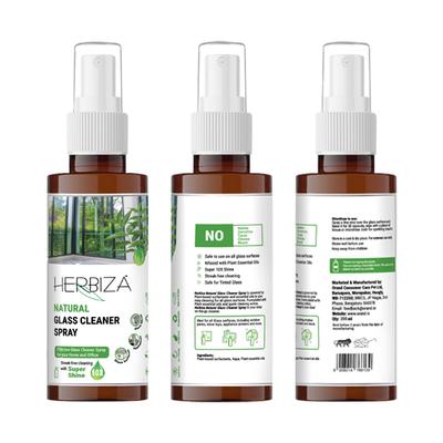 Herbiza Natural Glass Cleaner Spray 200 ml - Others