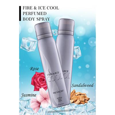 Revlon Fire & Ice Parfum Body Spray Pack Of 3 Combo (Fire & Ice Cool Parfum Body Spray + Fire & Ice Cool Parfum Body Spray + Fire & Ice Redparfum Body Spray 100 Ml - Deodorants/Roll-Ons