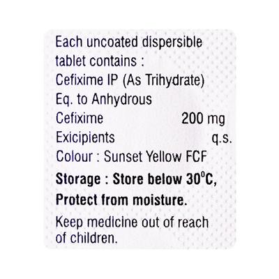 STEFI 200 Dispersible Tablet 10's - Bacterial Infections-Cep