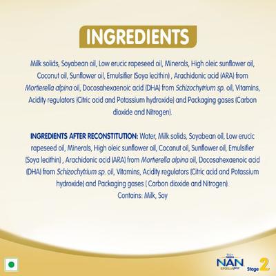 Nestle Nan Excella Pro 2 (6 Months+) Powder 400 gm (Refill Pack) - Baby And Infant Supplements