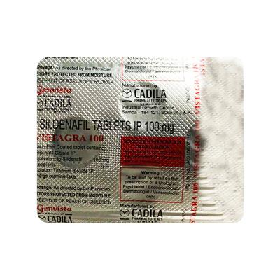 Vistagra 100mg Tablet 4'S - Impotence/Erectile Dysfunction (Ed)