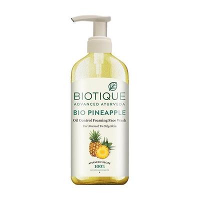 Biotique Bio Pineapple Oil Controlling Foaming Face Wash 300 ml - Face Wash & Cleansers