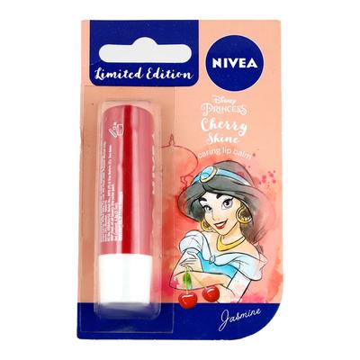 Nivea Disney Princess Cherry Shine Caring Lip Balm - Jasmine 4.8 gm - Lip Balms
