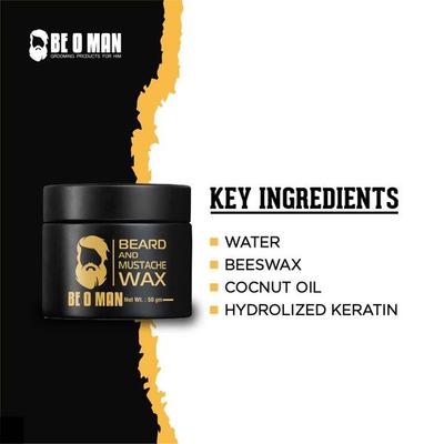 Be O Man Beard & Mustache Wax 50 gm - Beard Wax