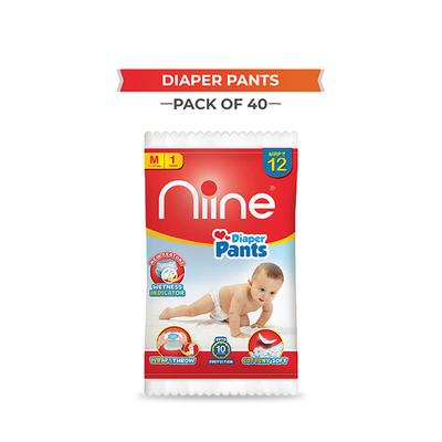 Niine Baby Diaper Pants (M) 40's - Diapers & Wipes