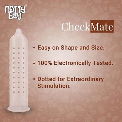 NottyBoy CheckMate Condoms 10's (N) - Plain/Flavoured Condoms