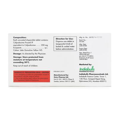 IBIPOD 200mg Tablet 10's - Bacterial Infections-Cep