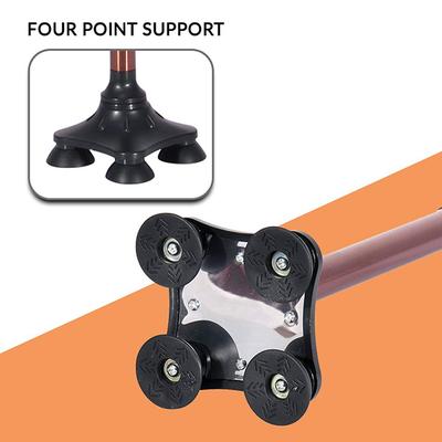MCP Smart Folding & Height Adjustable Walking Stick (Led Flashlight + SOS Alarm) - 4 Legs - Walker & Walking Stick