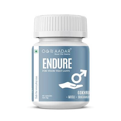 AADAR Endure 500 mg for Vigor that Lasts Capsule 60's - Sexual Healthcare