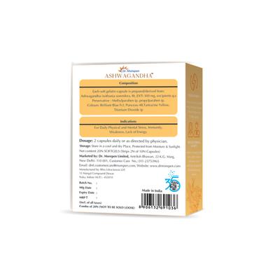 Dr. Morepen Ashwagandha 300 mg Capsule 20's - Ashwagandha