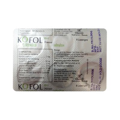 Kofol Lozenges - Mint Flavour 12's - Sore Throat Lozenges