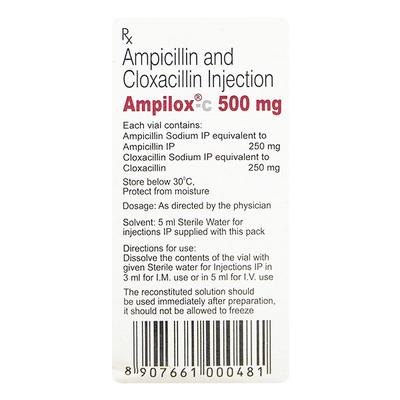 Ampilox C 500mg Injection 1's - Bacterial Infections-Pen