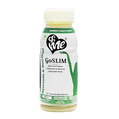 &Me Ayurveda & Nutrition GoSLIM Pea Protein Health Drink (Pack of 8 x 200 ml) - Ayurvedic Juices