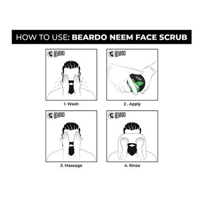 Beardo Face Scrub - Neem 100 gm - Face Scrubs