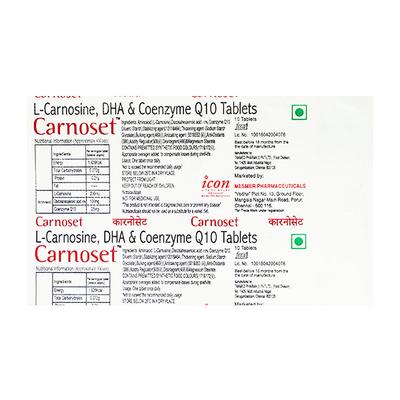 CARNOSET Tablet 10's - Supplements-Sup
