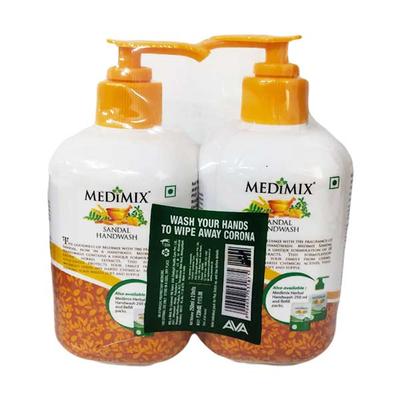 Medimix Handwash - Sandal 250 ml (Buy 1 Get 1 Free) - Hand Wash & Soaps