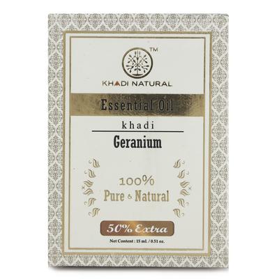 Khadi Natural Essential Oil - Geranium 15 ml - Essential Oils