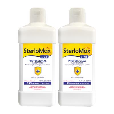 SterloMax 75% Isopropyl Alcohol-Based Hand Rub Sanitizer & Disinfectant (Pack of 2 x 500 ml) - Hand Sanitizer