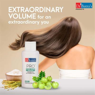 Dr Batra's PRO+ Intense Volume Shampoo 200 ml + Hair Vitalizing Serum 125 ml - Hair Treatment