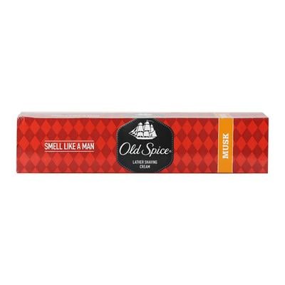 Old Spice Lather Shaving Cream - Musk 70 gm - Shaving Creams