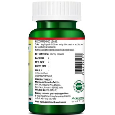 Morpheme Remedies Hair Vital Glow 60 Veg Caps - For Hair Health 60's - Hair & Skin