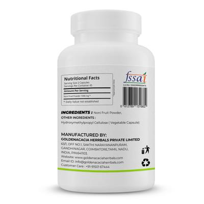 Goldenacacia Herrbals Noni Fruit 500 mg Capsule 90's - Pure Herbs