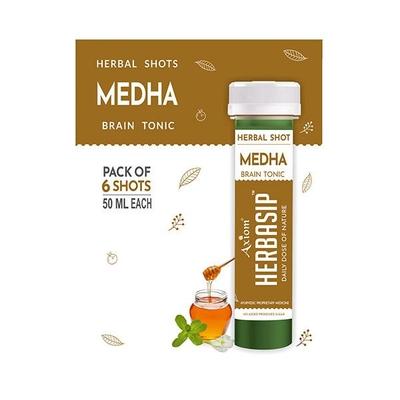 Axiom Herbasip Medha Juice Shots (Pack of 6 X 50 ml) - Ayurvedic Juices
